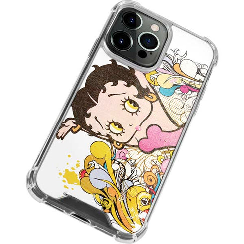 Betty Boop Hands Up iPhone 14 Pro Clear Case